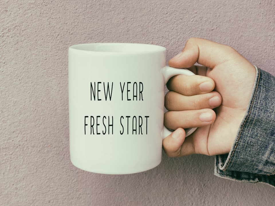 picture of a mug saying New Year Fresh Start with a London Divorce Solicitor