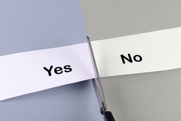 abstract illustration of the contradiction between consent and negation in divorce